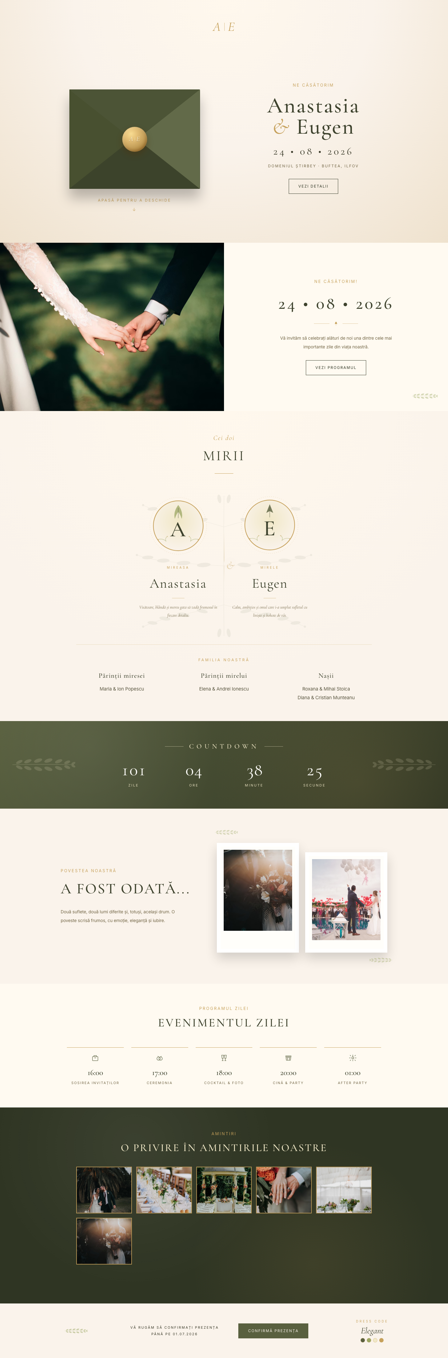 Olive Vows — desktop