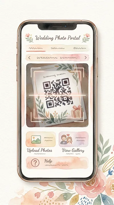 Scanare QR pentru upload