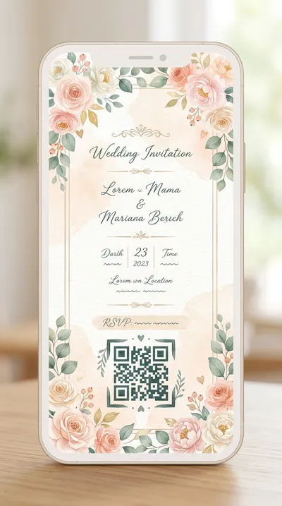 Invitație cu cod QR