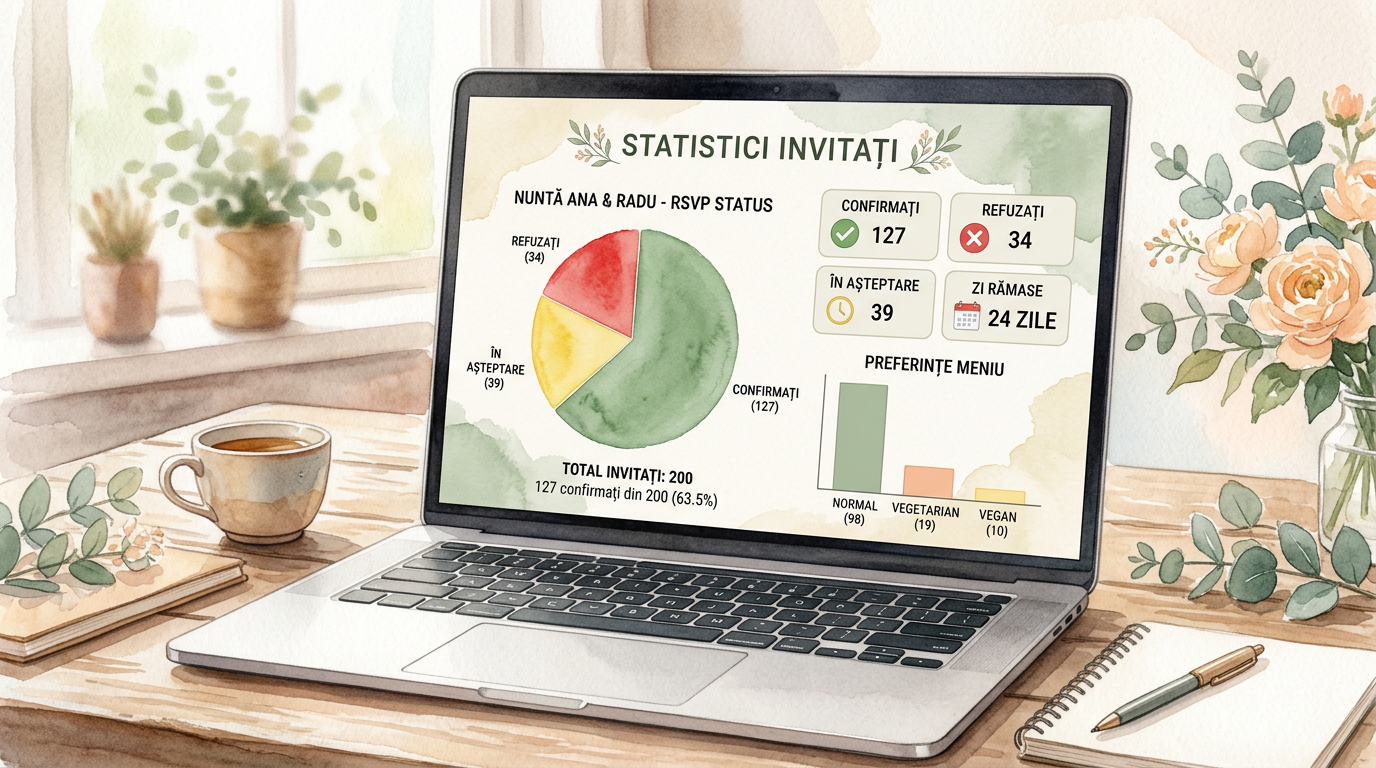 Dashboard statistici confirmări