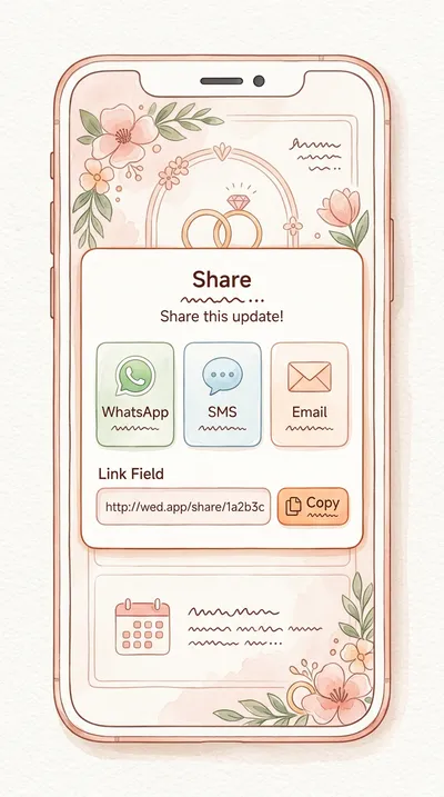 Ecran de partajare invitație