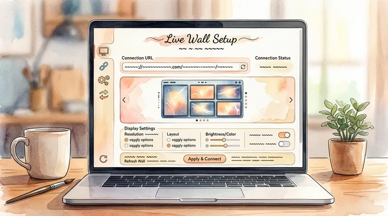 Configurare perete live