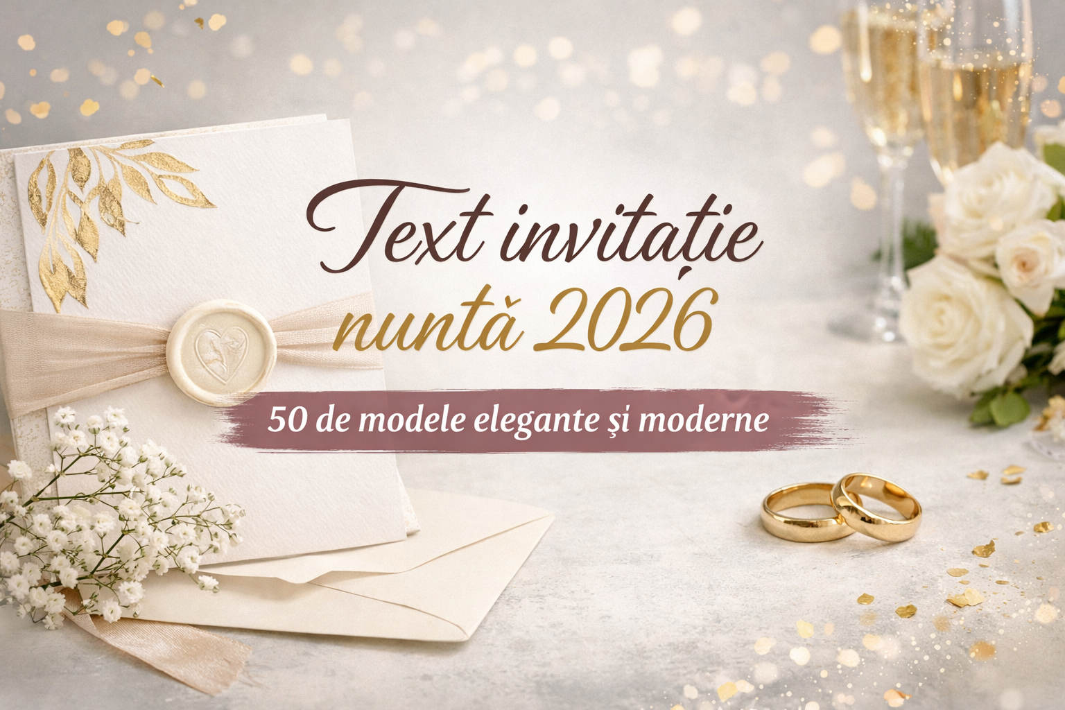 Texte pentru invitație la nuntă – 50 de exemple pentru 2026