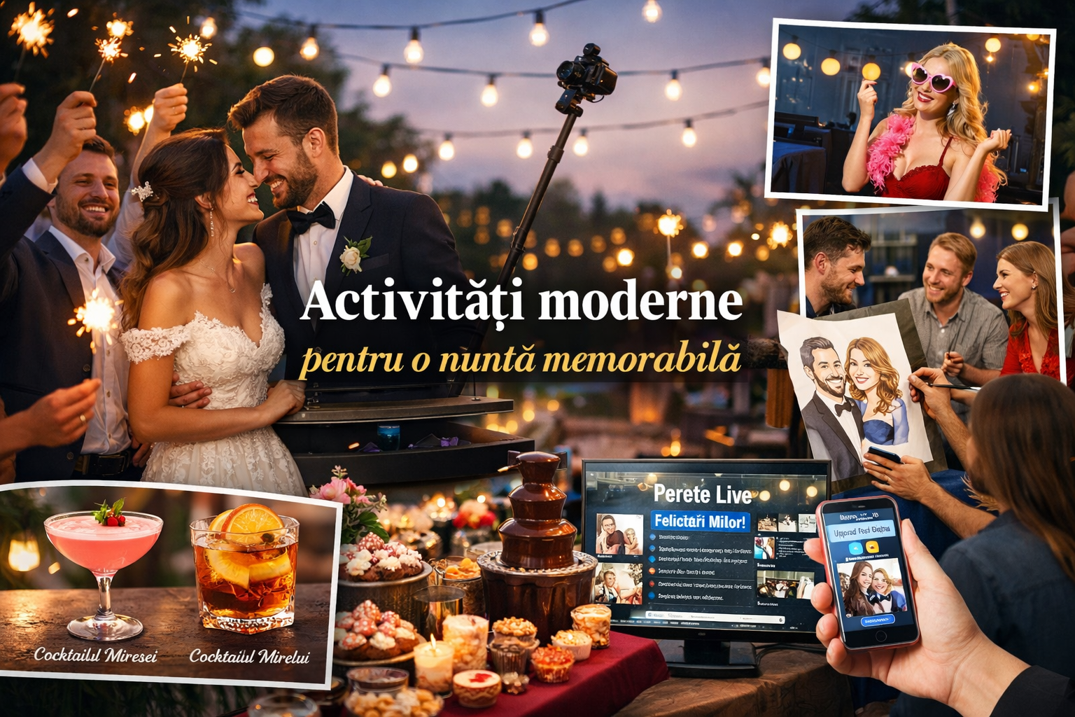 Activități moderne pentru o nuntă memorabilă