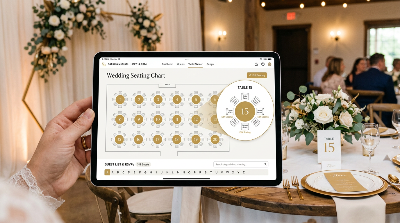 Planificarea meselor la nuntă: aranjament perfect