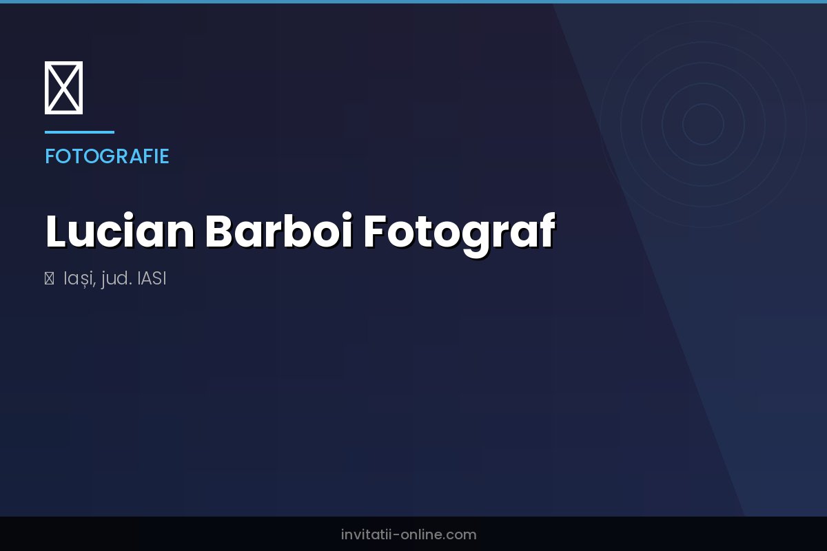 Lucian Barboi Fotograf