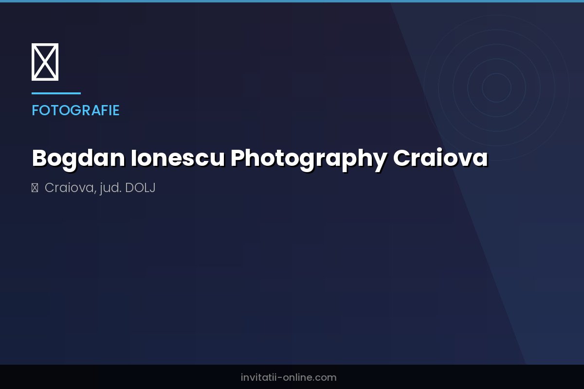 Bogdan Ionescu Photography Craiova