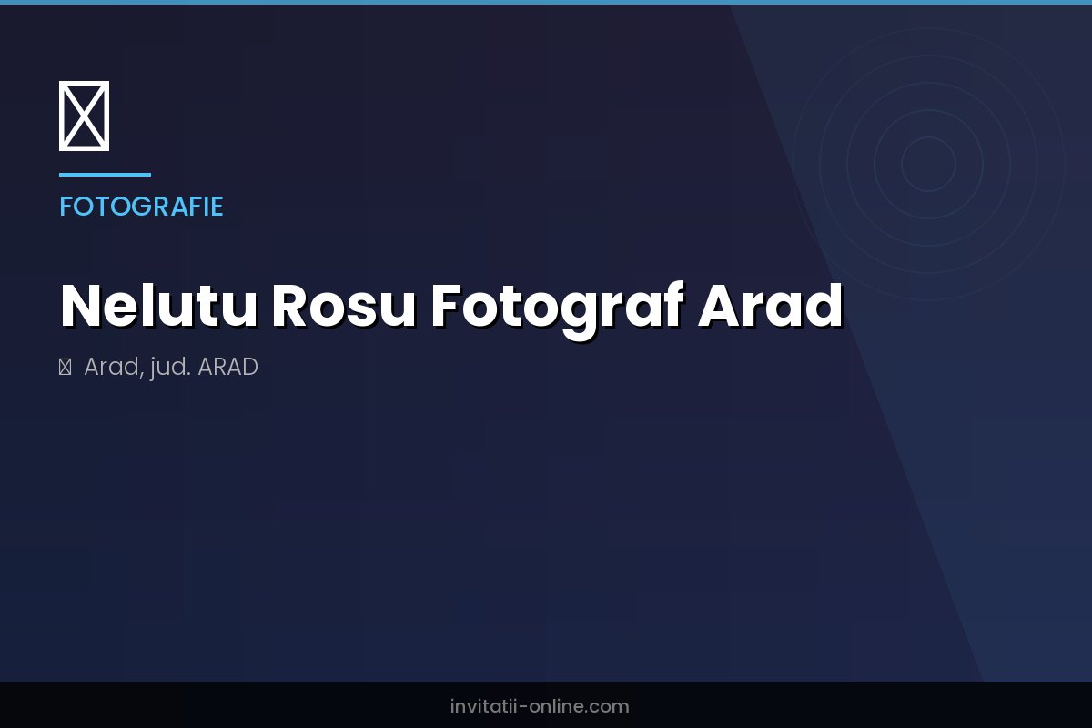 Nelutu Rosu Fotograf Arad